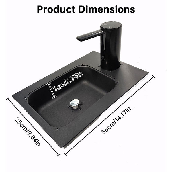 Aluminum Alloy Igt Camping Sink With Tea Tray & Cutting Board Foldable Accessory For Outdoor Table Camping Tables