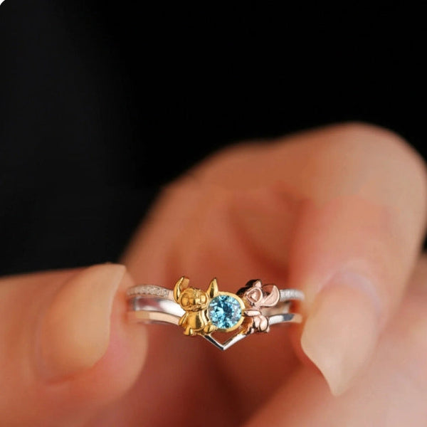 Stitch Hollow Out Ring Female Rings