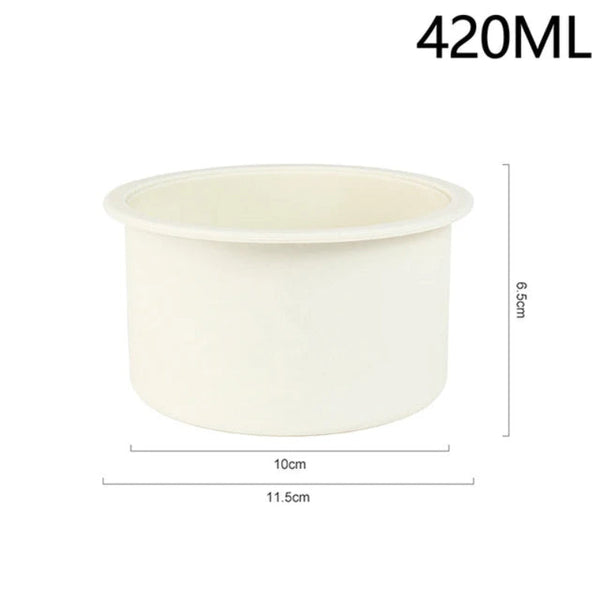 Wax Warmer Heat Resisting Replacement Silicone Bowls Hair Removal With Stirring Stick Non Pan Tool Hair Removal Wax