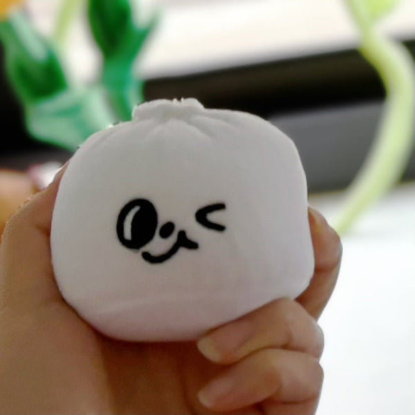 Pet Plush Bun Sound Biting Small Steamed Durable Slow Feeding Hide Food Intelligent Sniffing Dog Toys