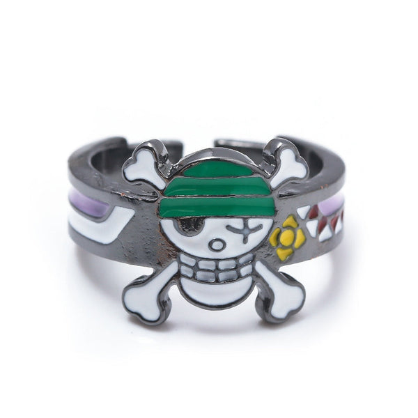 Anime Merchandise One Piece Straw Hat Pirates Ring Luffy Zoro Sanji Nami Robin Chopper Cosplay Finger Rings