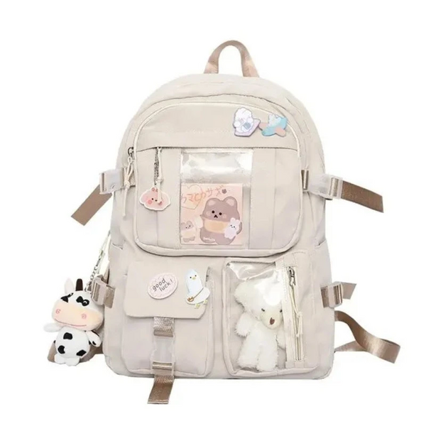 Popular Pink Purple Color Girls High School Student Backpack Bags Backpacks & Bags