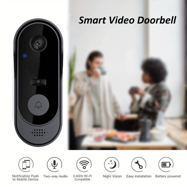 Smart Doorbell With Wireless Wifi Visual Infrared Night Vision Monitoring Anti Theft And Two Way Talk Smart Doorbells
