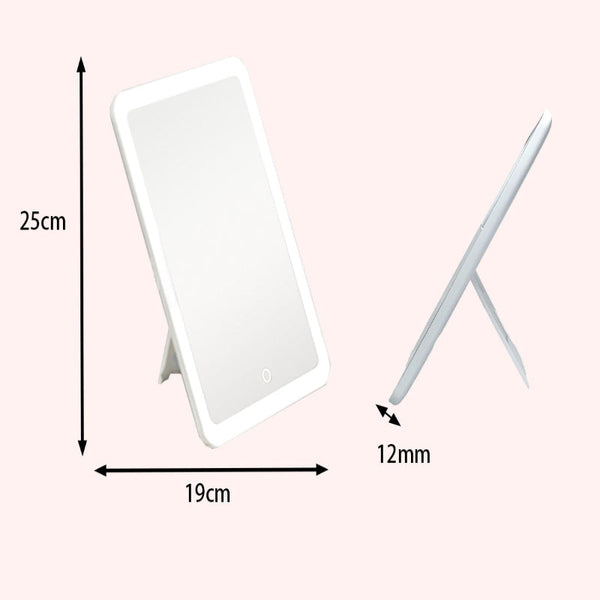 Light Up Box Vanity Organizer Portable Makeup Bag Mirror With Led Makeup Bags & Cases