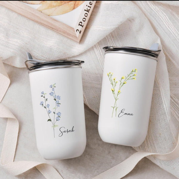 Customized Personalized Bridesmaid Gift With Floral Cover High Value Wine Glass Wine & Champagne Glasses