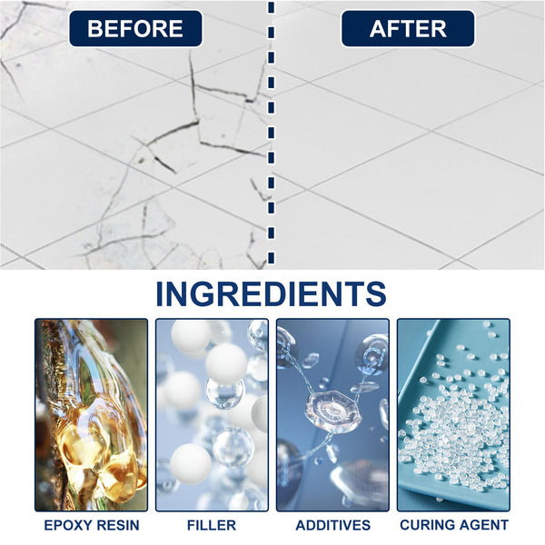 Casting Glue Household Tile Repair Transparent Waterproof High Temperature Resistant Metal Plastic Welding Agent Tiling Accessories