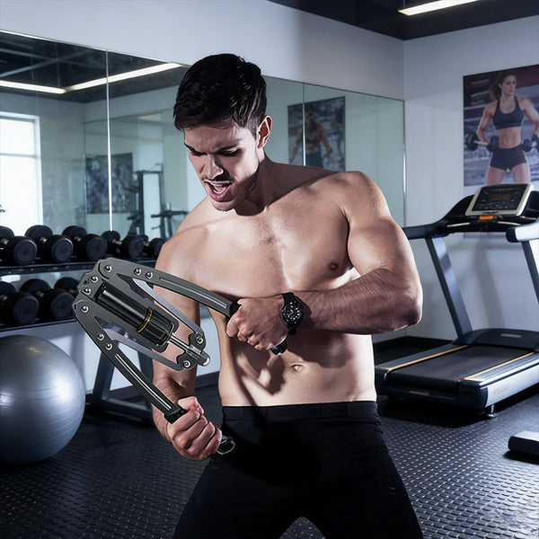 Twister Arm Trainer 3 In 1 Hydraulic Chest & Workout Equipment With Ab Roller | Adjustable Resistance 22 440 Lbs Hand Grippers