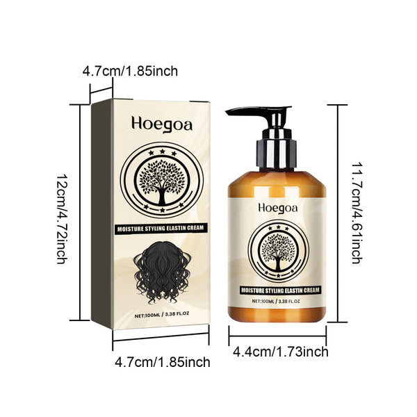 Moisturize Styling Elastin Cream, Curls Volumizing Shine Natural Puffiness Styling Conditioner Sets & Kits