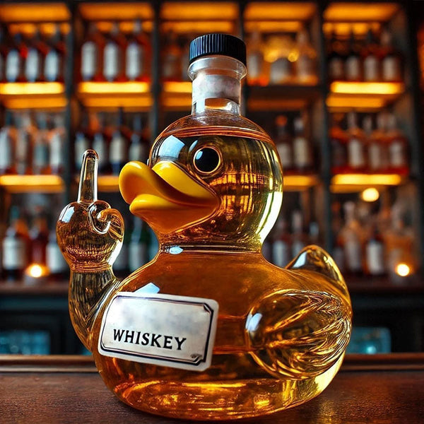 10 Oz Middle Finger Duck Bottle Funny Whiskey Decanter Decanters