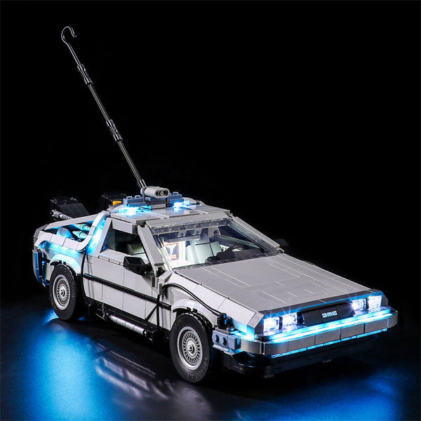 Compatible With Lego 10300 Back To The Future Time Machine Led Lighting Mechanical Assembly Toy Models Building Blocks