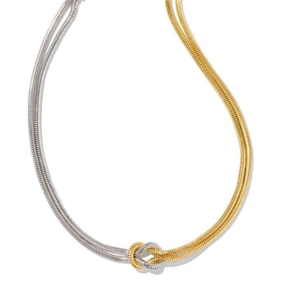 Titanium Steel Knotted Necklace Necklaces & Pendants