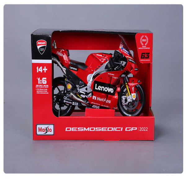 Meichi Figure 1:6 Ducati Grand Motorcycle Simulation Alloy Racing Ornament Toy Model Seasonal Decorations