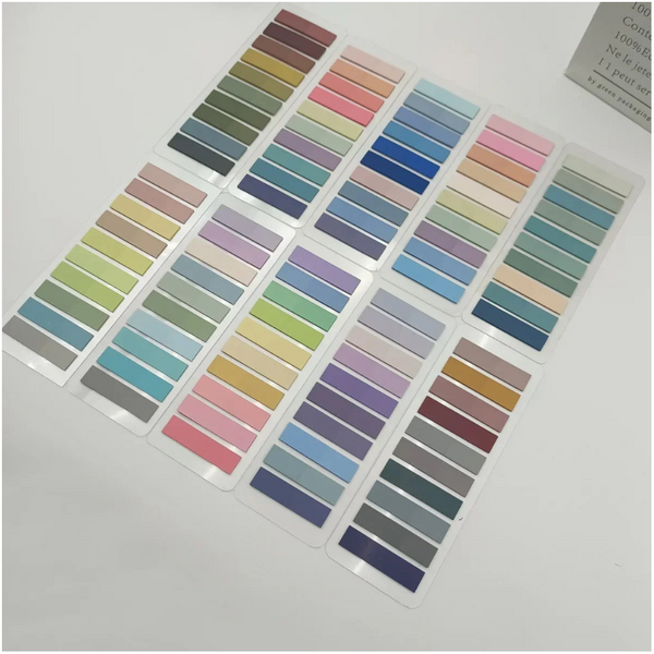 2400Pc Index Tabs Self Adhesive Page Markers Transparent Waterproof Sticky Notes Classify Files Flags Posted It Planner Stickers Paper Products