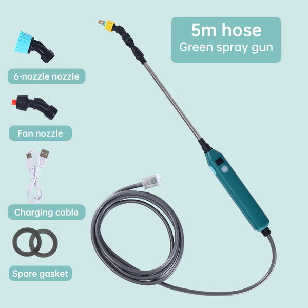 2400Mah Electric Sprayer. 3 Nozzles High Pressure For Garden Plant Watering Pressure Washer Parts