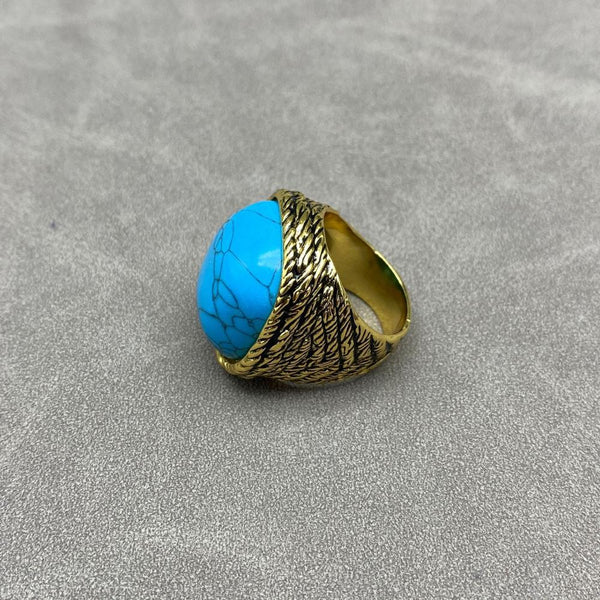 Veile Studios The Natural Stone Ring With Modern High End Design Crafted From Copper Rings