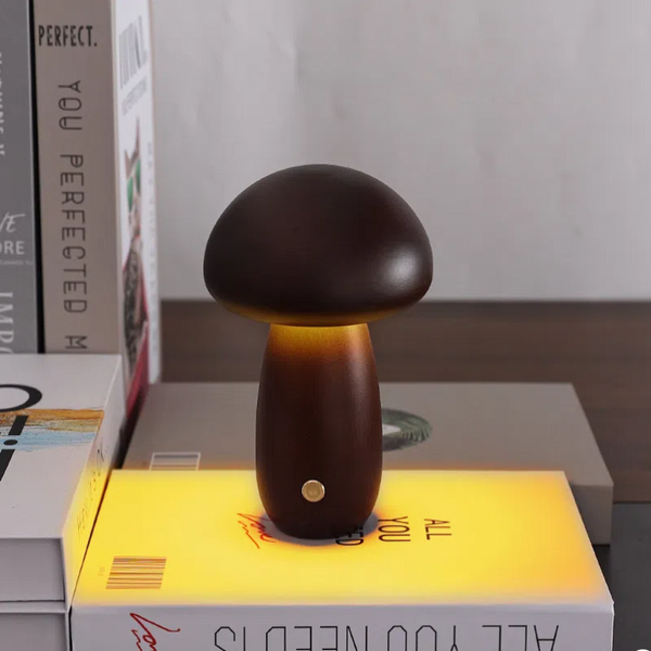 Mushroom Lamp Led Charging Night Light Creative Desk Bedroom Minimalist Touch Switch Ambient Gift Night Lights