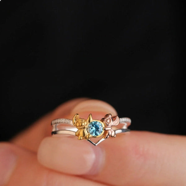 Stitch Hollow Out Ring Female Rings