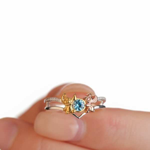 Stitch Hollow Out Ring Female Rings