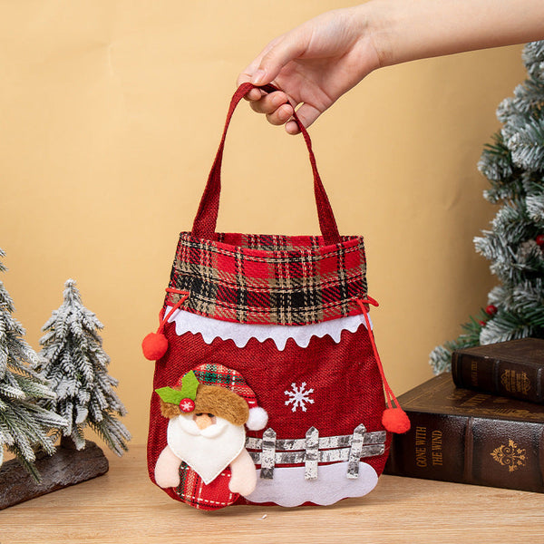 Christmas Apple Bag Snowman Gift Gift Bags