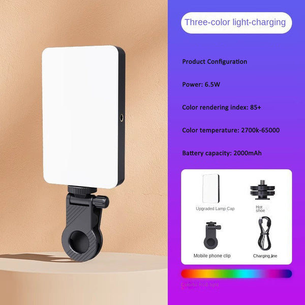 Cross Border Mobile Live Streaming Video Photography Fill Light Led Flash Camera Lighting Lamp Conference Vlog Selfie Lights