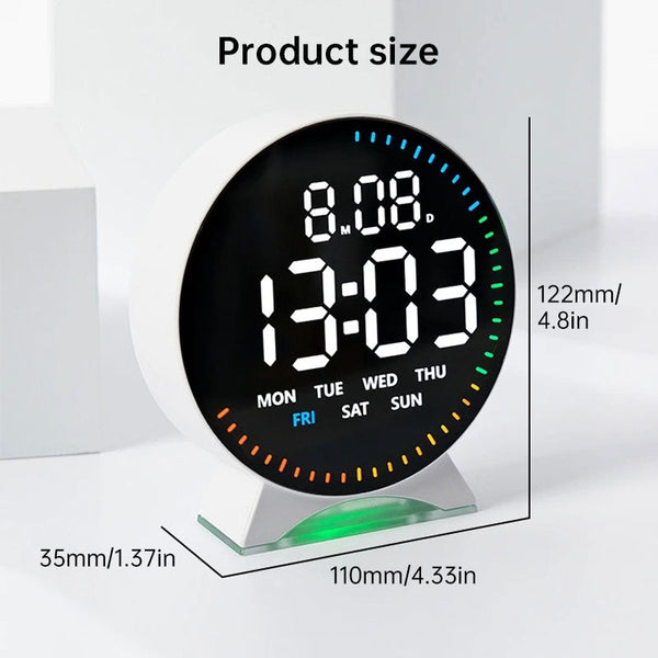 Led Alarm Clock With Custom Jump Second Display Ambient Light Auto Dimming Usb Desk Clock. Alarm Clocks & Clock Radios