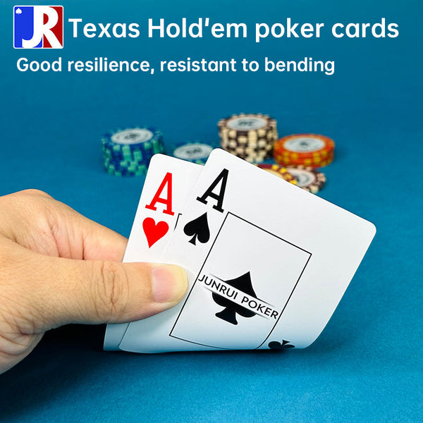 Texas Hold'em Pvc Waterproof Poker Coarse Frosted Pro Authorized Wide & Large Printed Playing Cards