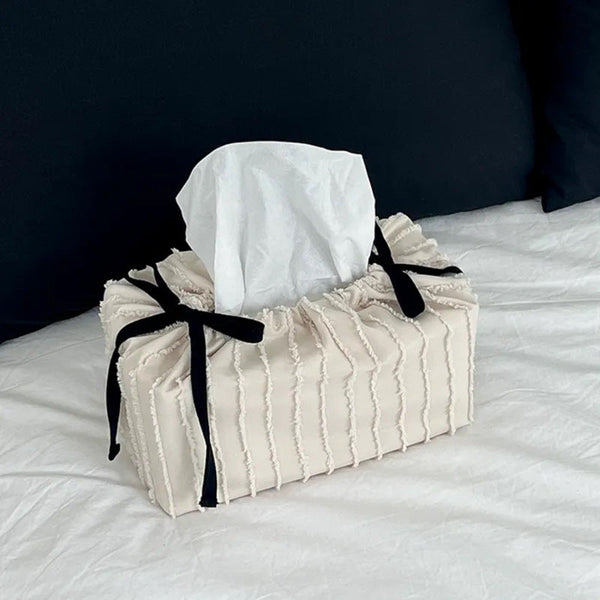Korean Style Living Room Tissue Box Cover Cake Design Decorative Fabric Holde Cute Home Tissue Box Covers