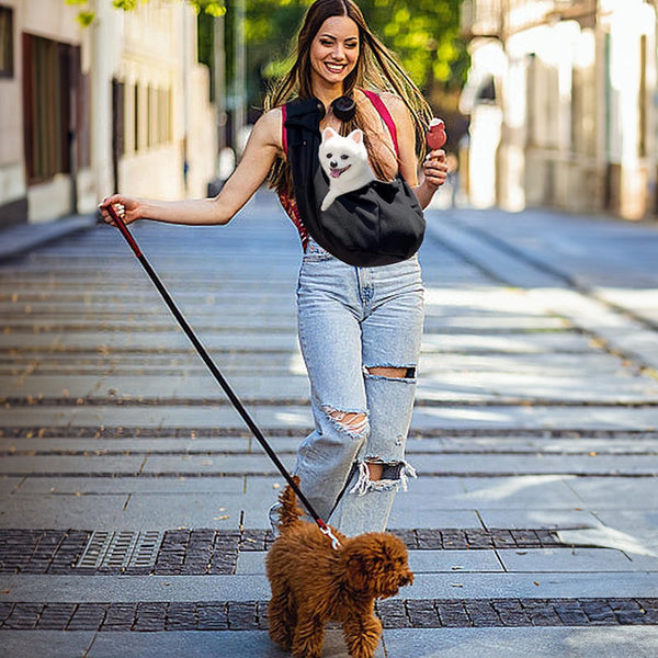 Pet Carrier Bag For Small Dogs & Cats Up To 7.5Kg Lightweight Shoulder Travel Hiking And Outdoor Use Pet Transport