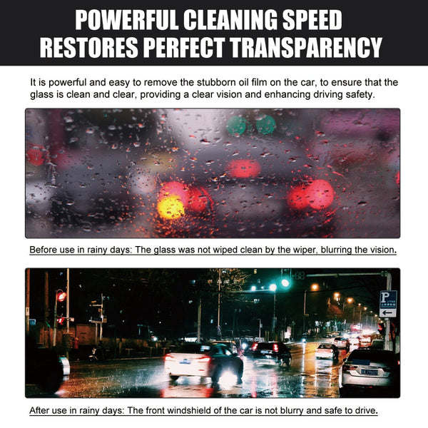 Powerful Cleaning Glass Oil Film Remover Front Windshield Cleaner Is A Stain For Windows Cleaning Waxing & Valeting