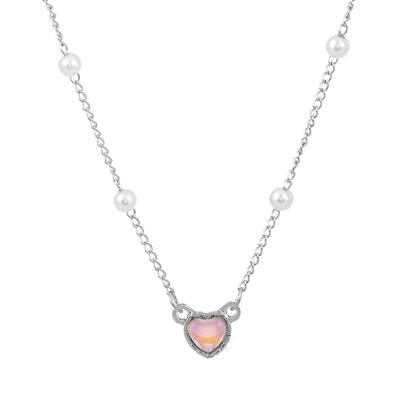 Gold Color Simple Love Heart Pendant Necklace For Women Girl Clavicle Chain Choker New Fashion Trend Jewelry Party Gifts Necklaces & Pendants