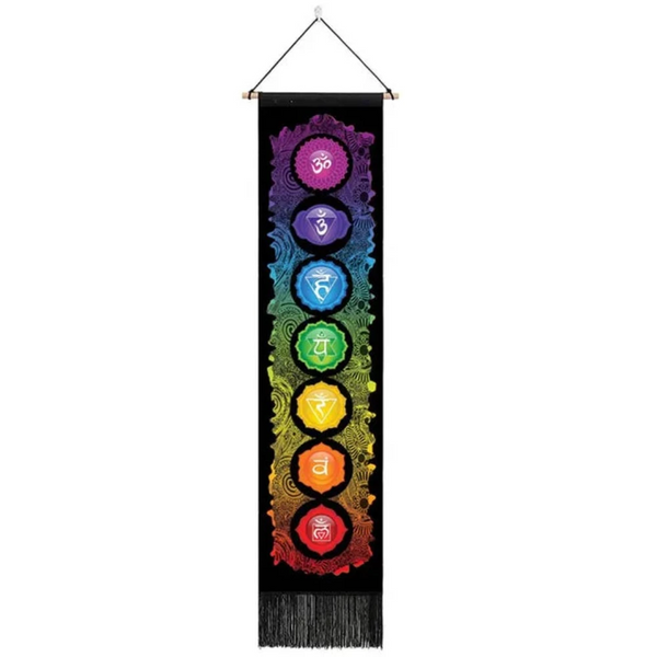 Seven Chakra Tapestry Hippie Mandala Chakras Wall Hanging Fabric Yoga Meditation For Spiritual Room Decor Tapestries