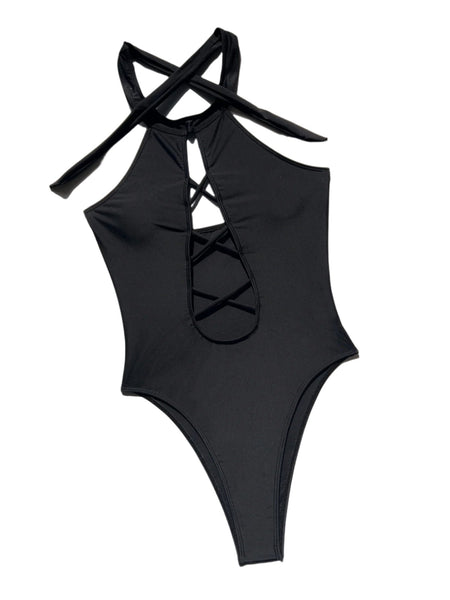 Jumpsuit  Bikini European American Swimsuit Women Neck Hanging Swimwear