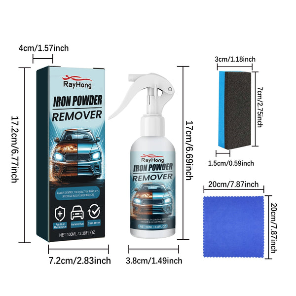 Iron Powder Remover Car Paint Tire Rust Cleaning Agent Decontamination Removal Renovation Cleaning Products