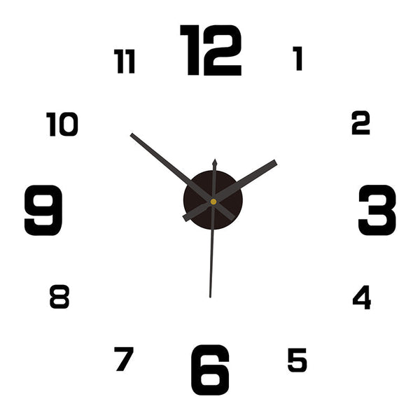 Diy Frameless Creative Wall Clock Decal: A Silent And Stylish Addition For Home Decor Ideal Living Rooms Offices Wall Clocks