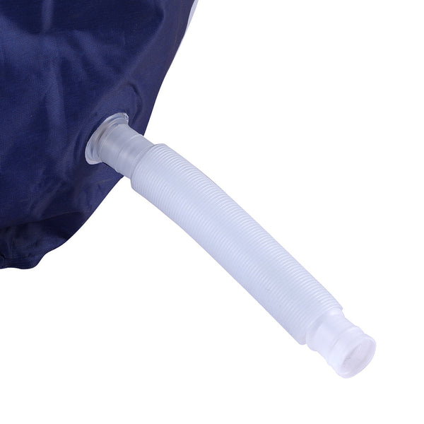 Weisshorn Foldable Bathtub Pvc Spa Bucket Inflatable Cushion 114X62cm Navy Blue Baths