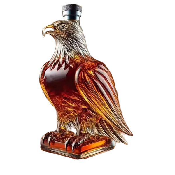 Small Eagle Shaped Whiskey Decanter Exquisite Glass Bottle For Home Decor Decanters