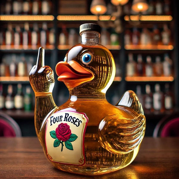10 Oz Middle Finger Duck Bottle Funny Whiskey Decanter Decanters