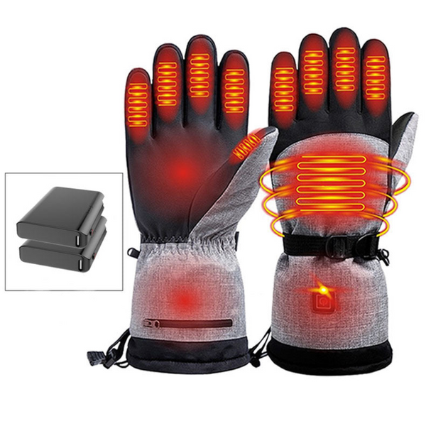 Electric Heated Waterproof Winter Warm Rechargeable For Ski Snowmobile And Outdoor Activities Gloves