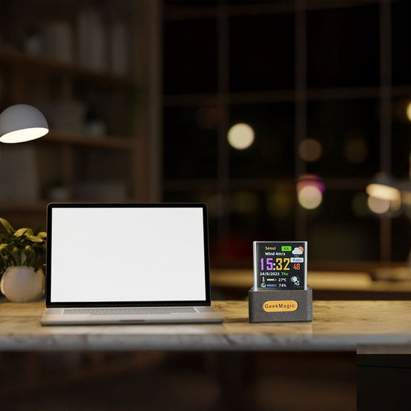 2025 Crystal Cube: Photo Display Holographic Weather Station Clock With Gif Album. Weather Stations