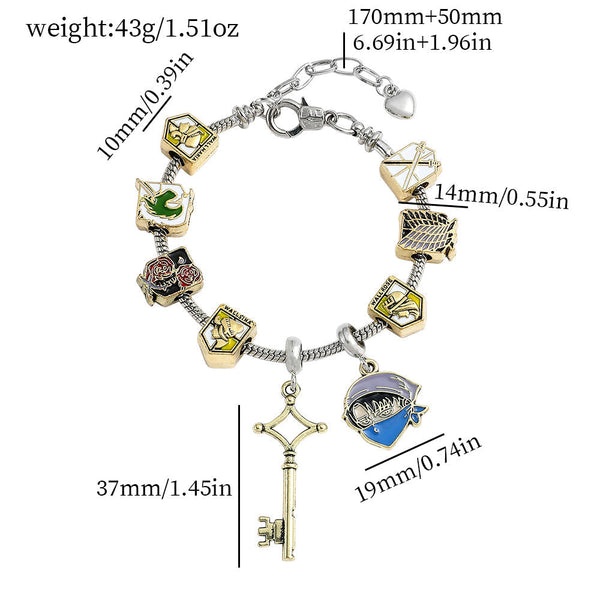 Harry Potter Attack On Titan Bracelet Pandora Diy Bead Jewelry Bracelets