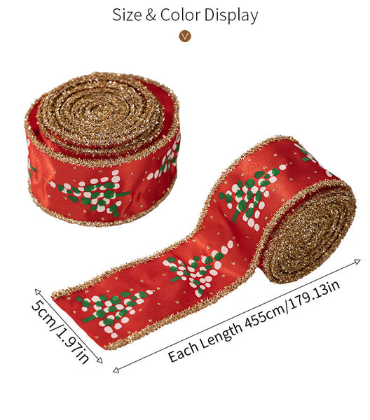 Christmas Ribbons Tree Wreaths Decorative And Decorations Seasonal Decorations