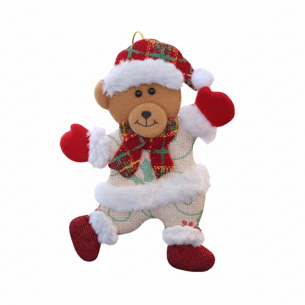 Christmas Dancing Bear Snowman Reindeer Hanging Ornament For Tree Seasonal Decorations