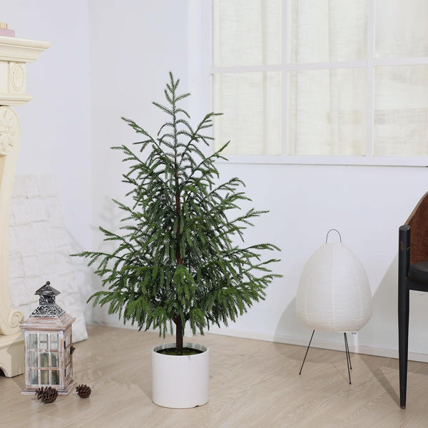 90Cm Pure Pe Norfolk Pine Christmas Tree Decoration Warm Home Holiday Seasonal Decorations