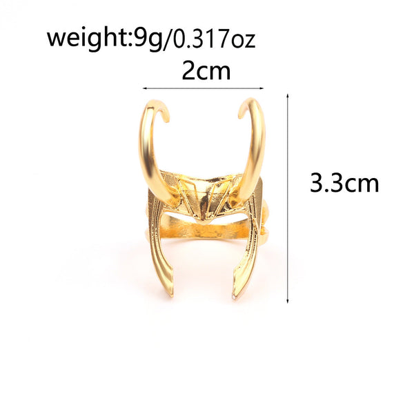 Simple Design Rocky Ring Irregular Gold Fang Statement Finger Rings