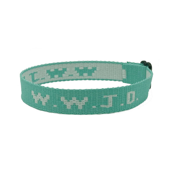 Alphabet Jacquard Printed Wrist Strap Bracelet Unisex Wwjd Adjustable Bracelets