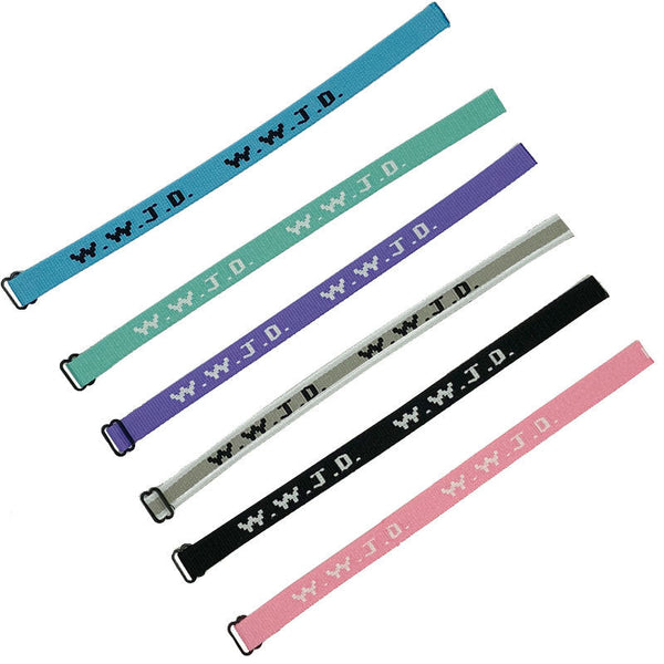 Alphabet Jacquard Printed Wrist Strap Bracelet Unisex Wwjd Adjustable Bracelets
