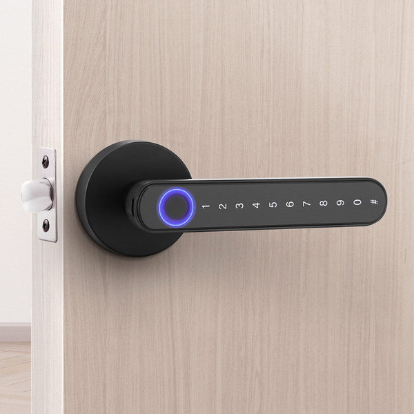 Ul Tech Fingerprint Door Lock Smart Electronic Handle Smart Door Locks