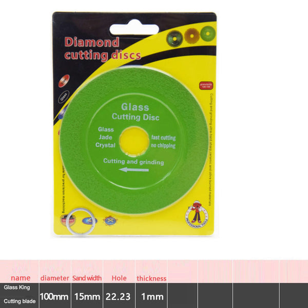 Glass King Specialized Cutting Blades Wine Bottles Jade Tiles Polished Diamond Slices Ultra Thin Ceramic Saw Blades Diamond Blades