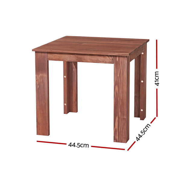 Gardeon Coffee Side Table Desk Outdoor Furniture Camping Garden Brown Coffee Tables