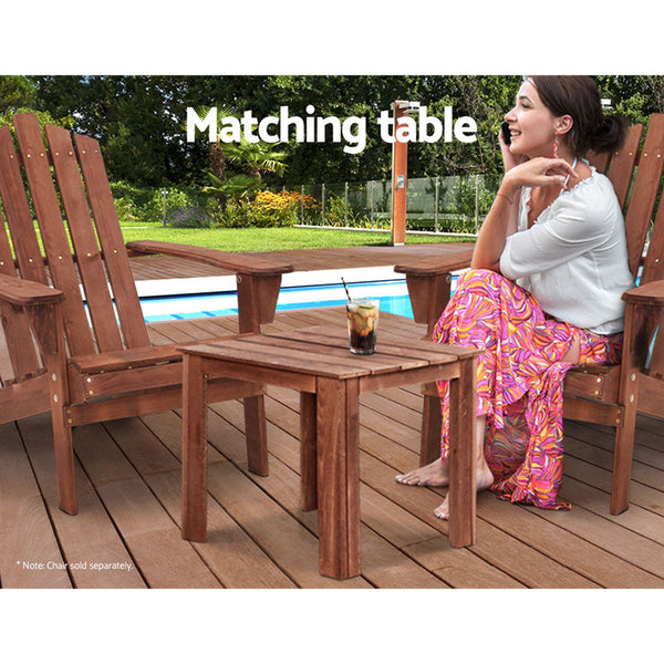 Gardeon Coffee Side Table Desk Outdoor Furniture Camping Garden Brown Coffee Tables